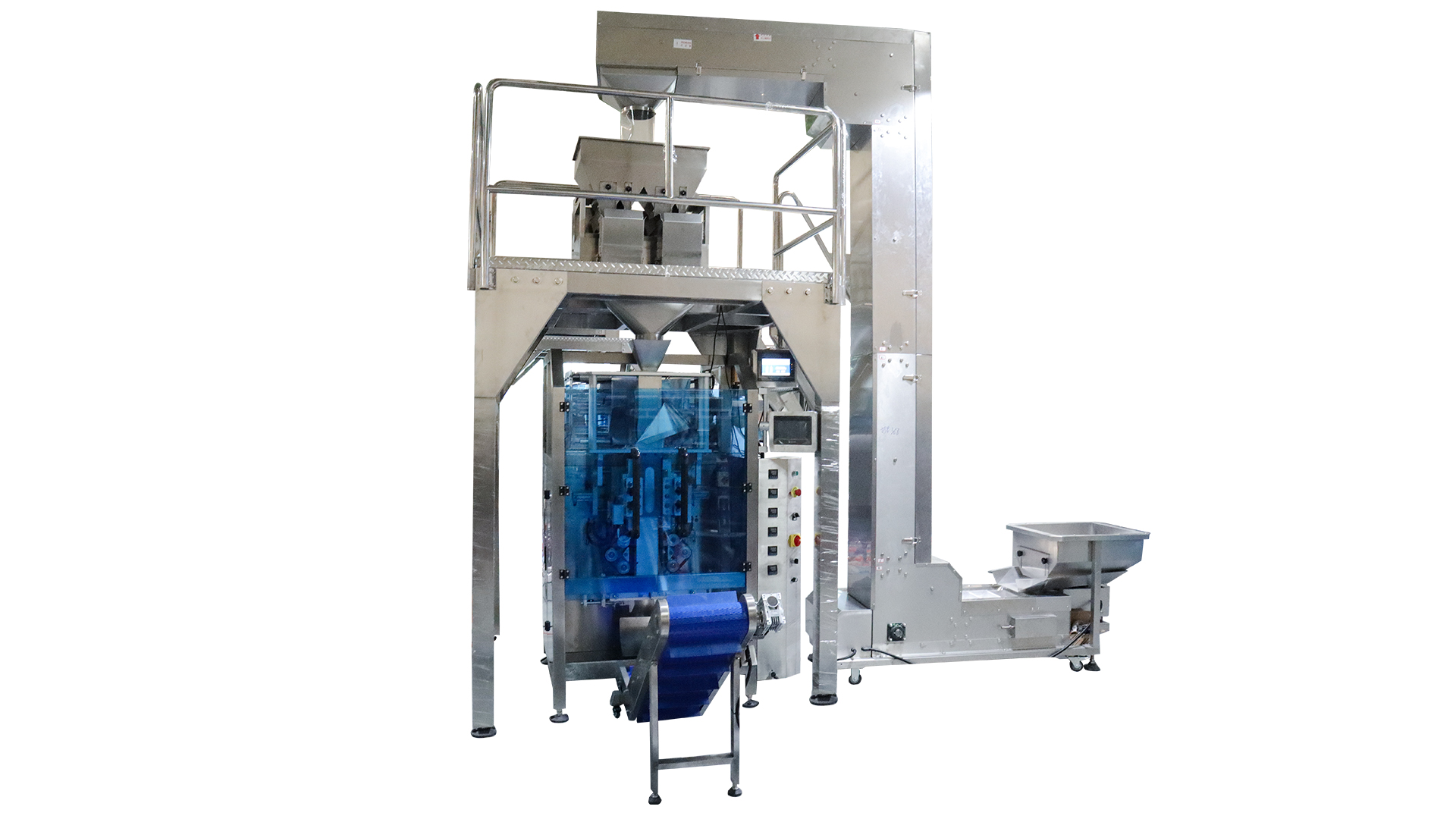 coffee beans gussetted bag packing machine